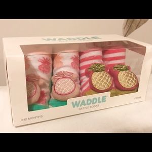 Waddle Socks - Pineapple Rattle Socks (Girls)
